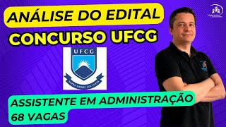 Urgente Concurso Universidade Federal de Campina GrandeUFCG  68 vagas Assistente em Administração [upl. by Naegem]