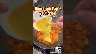 Huevos con Papas y Chorizo  Shorts [upl. by Heddy749]