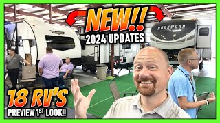 Previews for Tons of New 2024 RVs amp Features from Different Forest River Brands [upl. by Nylegna]