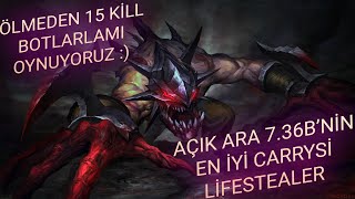 Dota 2 Lifestealer Gameplay  15 Kill  Hiç Ölmeden Zafer  736b [upl. by Simons]