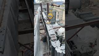 transformer Busduct ka kaam ho ry h shortsvideo viralvideo electricalwork elecricity [upl. by Isola]