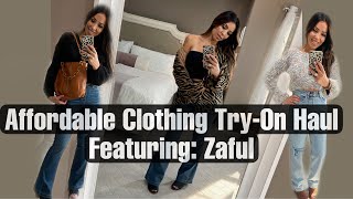 HOW I WEAR TRENDY CLOTHING OVER 40 FALL CLOTHING HAUL amp TRYON FEATURING ZAFULaffordablefashion [upl. by Annid]