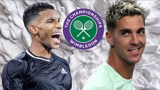 Felix AugerAliassime VS Thanasi Kokkinakis  Wimbledon 2024 [upl. by Dalli108]