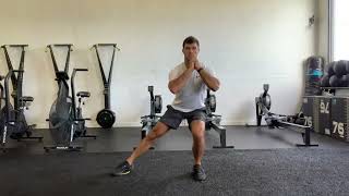 Stationary lateral lunge with valslide [upl. by Daahsar]