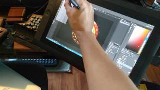 Cintiq 13HD  Ergotron LX Arm [upl. by Ainotal]