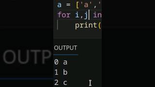 Python Enumerate  python programming coding [upl. by Bunde246]