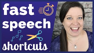 Fast Speech  Shortcuts English Speakers Use to Speak Quickly and Efficiently [upl. by Noraha]