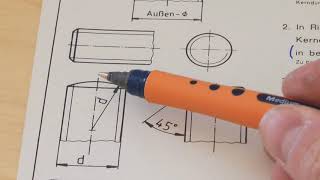 CoronaCrashkurs  Technisches Zeichnen Gewindedarstellung [upl. by Nerti749]