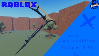 How to Make a Roblox RPG MultiHit Weapons Droplets RPG Kit Roblox Studio BWKing16 [upl. by Brackett]