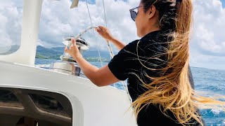 A SPECTACULAR sail  On an aluminum performance cruising catamaran  EP50 [upl. by Namyw353]