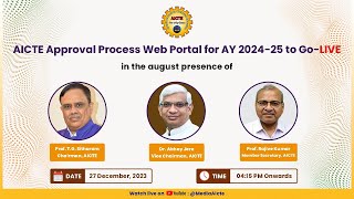 AICTE Approval Process Web Portal to GoLIVE [upl. by Maibach]