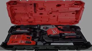 Milwaukee 291222 M18 FUEL Brushless LithiumIon 1 in Cordless SDS Plus Rotary Hammer Kit 6 Ah [upl. by Nagam]