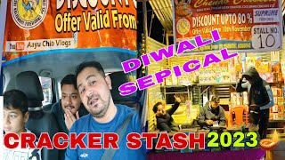 Diwali crackers Satsh 2023😱 Diwali Mela Jammu  Delhi crackers Shops trending viral like my [upl. by Ahsinod]