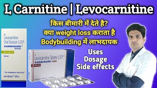 L Carnitine weight loss  L Carnitine  Levocarnitine benefits  Carnitor 500mg [upl. by Nenney]