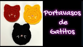 Portavasos de Gatitos en crochet [upl. by Gnanmas]