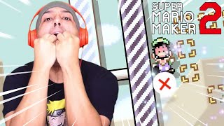 I ATE MY ENTIRE HANDS BECAUSE OF THIS LEVEL SUPER MARIO MAKER 2 80 [upl. by Nylatsirhc]