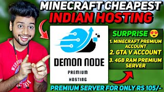 Best Cheapest Minecraft Server Hosting  Premium Rewards 😍  Demon Node [upl. by Aon]