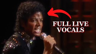 Michael Jackson Billie Jean LIVE VOCALS Motown 25 Mar 25th 1983 FANMADE FULL [upl. by Kass]