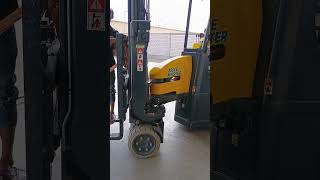 How to operate Aisle Master Forklift warehouse company saudiarabia forklift [upl. by Morrell]