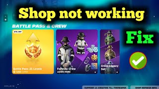 fix Fortnite shop not working Fortnite matchmaking not working Fortnite server down [upl. by Dunston]