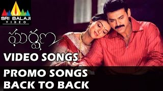 Gharshana Video Songs  Back to Back PROMO Songs  Venkatesh Asin  Sri Balaji Video [upl. by Nastassia619]