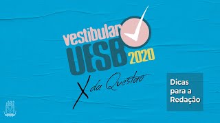 DICAS PARA REDAÇÃO  VESTIBULAR UESB 2020 [upl. by Bierman193]