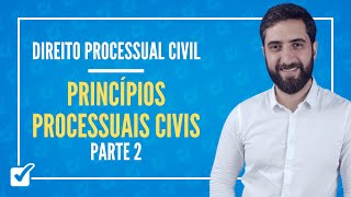 0202 Aula dos Princípios Processuais Civis Direito Processual Civil  Parte 2 [upl. by Noired]