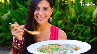 FullyRaw Minestrone Soup [upl. by Irret120]