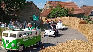 Courses de caisse à savon à vélogny  Crash [upl. by Dnartreb]