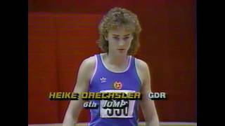 Heike Drechsler  Womens Long Jump WR 732  1987 USA Indoor Championships [upl. by Iborian]