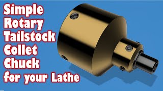 Simple LowCost Lathe Tailstock Rotary Collet Chuck [upl. by Andres]