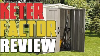 Keter Factor Large 6 x 3 ft Garden Storage Shed Review [upl. by Halilad825]