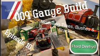 Building a OO9 Model Railway Episode 10 Making trees bushes tufts and weathering track [upl. by Epotimet131]