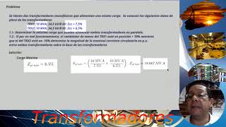 Ejercicio 5 Transformador en Paralelo [upl. by Mauralia]