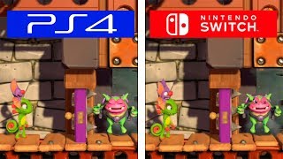 YookaLaylee amp The Imposible Lair  PS4 vs Switch  Graphics amp FPS Comparison [upl. by Streeto]