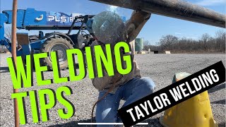 Welding Downhill  6 inch Pipe 6010 8010 tips [upl. by Nevetse]