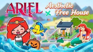 Aesthetic Free House With New Gift🧜‍♀️Cute House For Ariel 😍 Toca Boca House Ideas  Toca Life World [upl. by Eeloj]