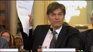 Dr Oz Grilled on Capitol Hill for WeightLoss Pills Ad Language [upl. by Amorita]