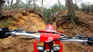 2022 GasGas EX350F Enduro Riding [upl. by Atteroc762]