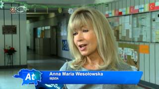 Gwiazda stacji TVN sędzia Anna Maria Wesołowska edukuje w Toruniu [upl. by Savick]