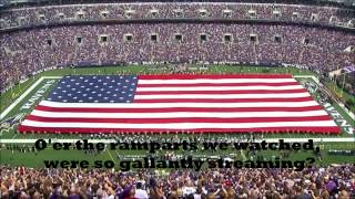 USA National Anthem The StarSpangled Banner  With Lyrics [upl. by Lejeune]