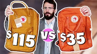 Knockoff vs Fjallraven  FAKE KANKEN  Fjallraven vs Fancy Forest Backpack [upl. by Trinatte985]