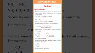 Nomenclature of amines  primarily secondary and tertiary  JEE  NEET  BITSAT [upl. by Faubion]