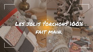 Oh les jolis torchons de cuisine 100 fait main [upl. by Leimaj]