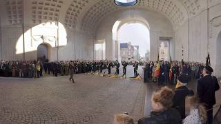 The Last Post at the Menin Gate Memorial 360 [upl. by Anauqat98]