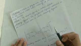 chelation amp factors affecting stability of complexes2Bsc2 by Simran 5009 [upl. by Akerboom]