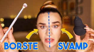 FULL FACE MED BARA ETT REDSKAP  Borste VS svamp [upl. by Siger240]