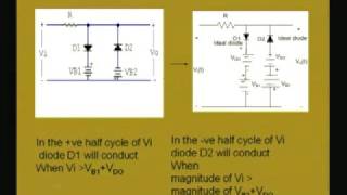 Module  1 Lecture  6 Clipping and Clamping Circuits [upl. by Eenert]