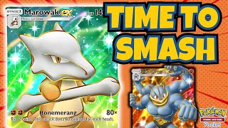 Smash Them With This Mawowak amp Machamp Deck  Pokemon TCG Pocket Gameplay [upl. by Perreault]