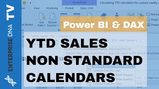 Year To Date Sales For Non Standard Calendar Tables  DAX in Power BI [upl. by Wing106]